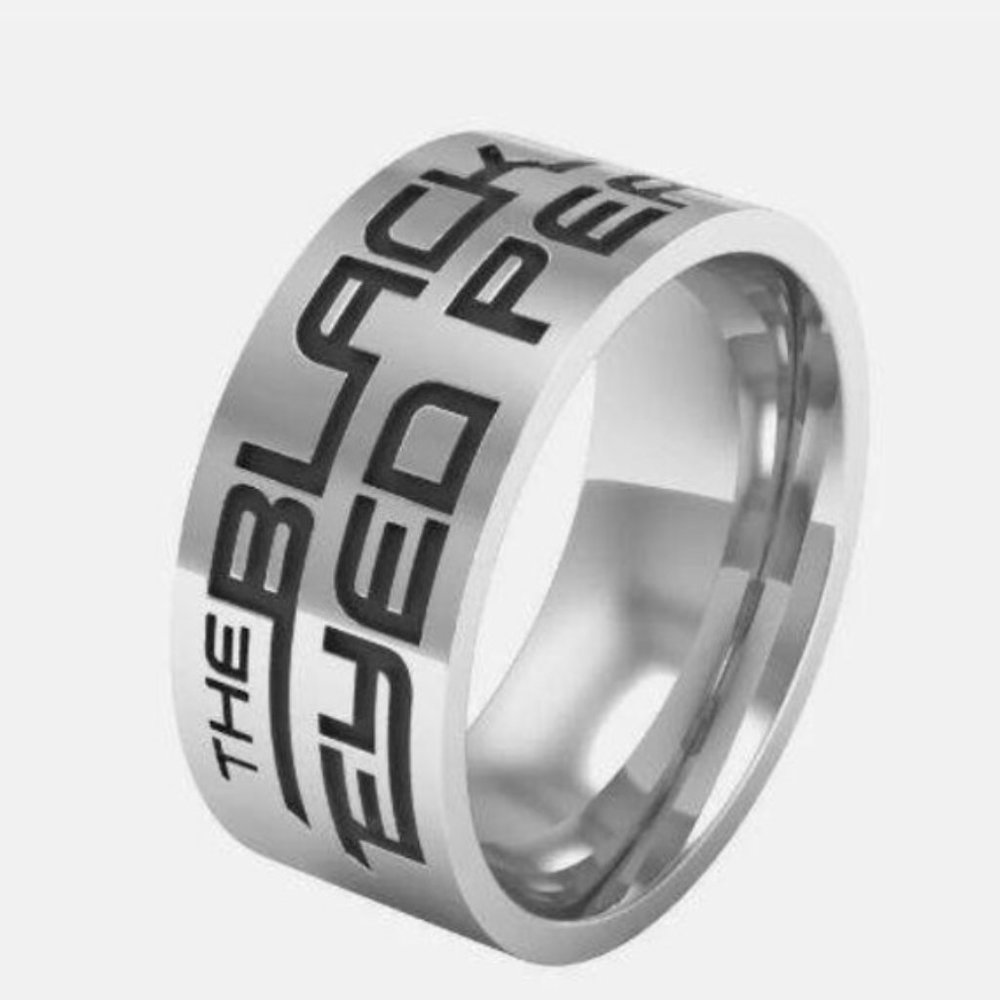 Black Eyed Peas( Music) Stainless Steel Band Rings